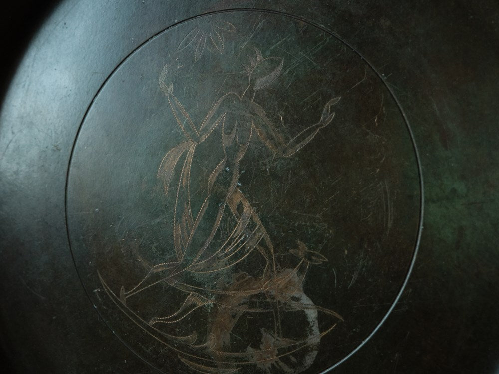 Large Danish Bronze Dish