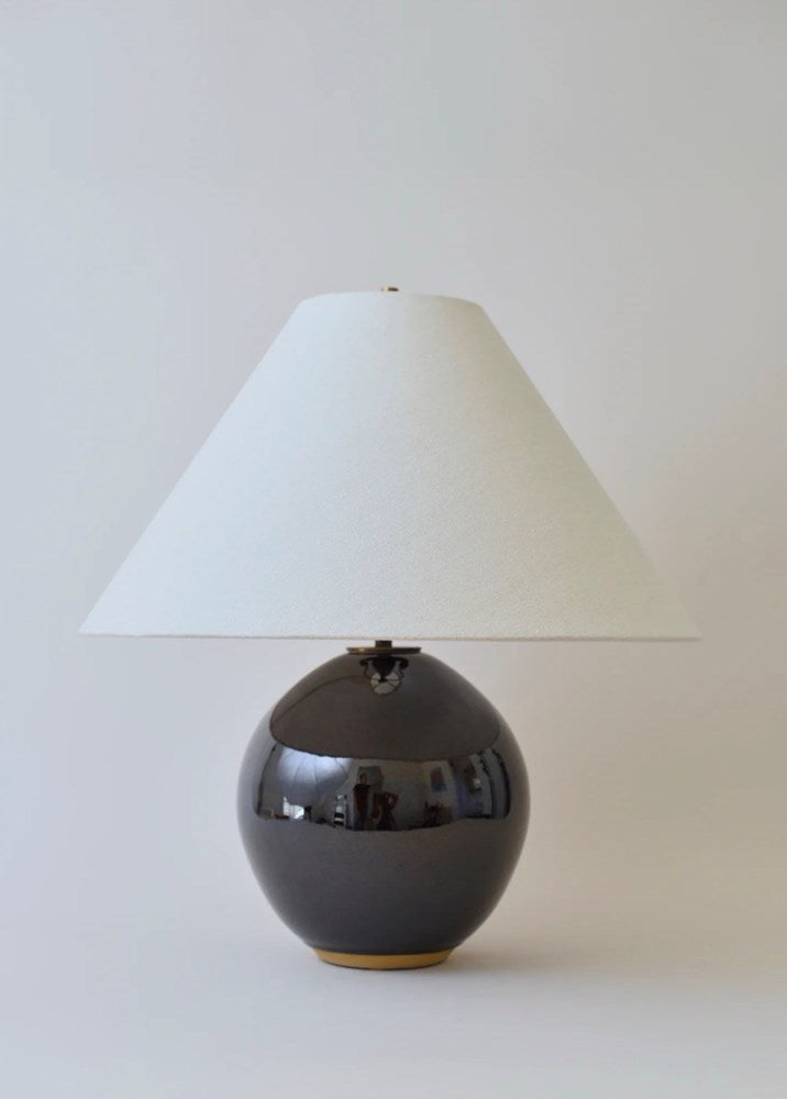 Medium Orb Lamp in Amber