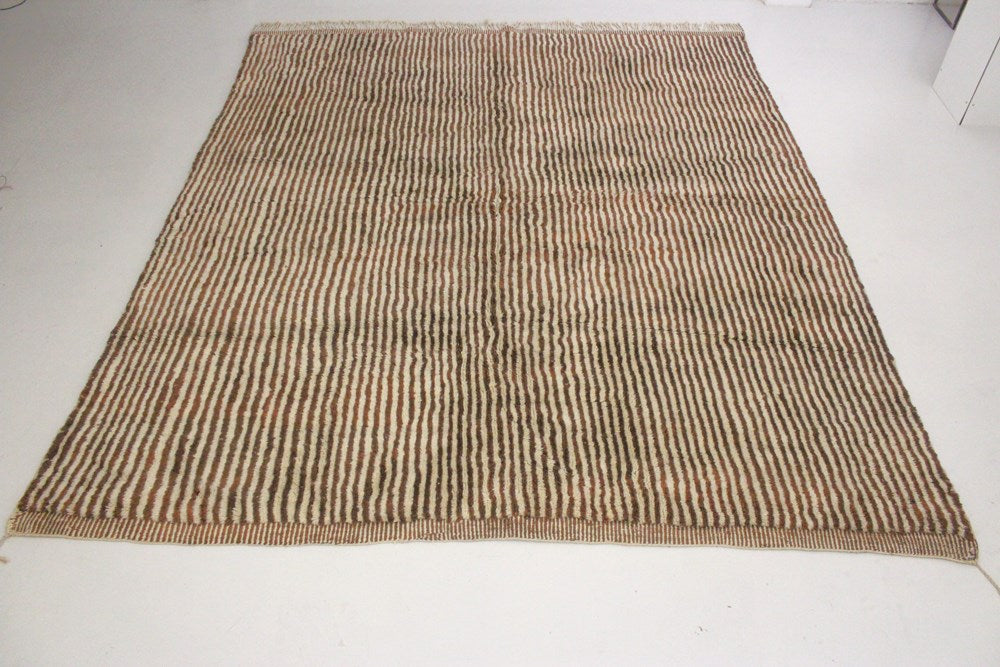 Atlas Mountain Weavers: Perfectly Imperfect Stripes Beni Mrit Rug