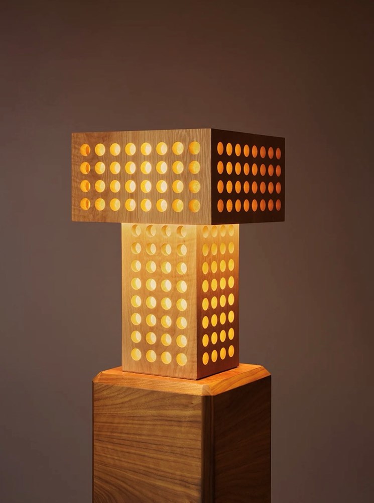 Cuadra Table Lamp - White Oak