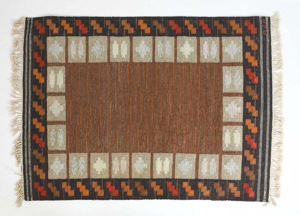 Swedish Rollakan Wool Rug c1960s