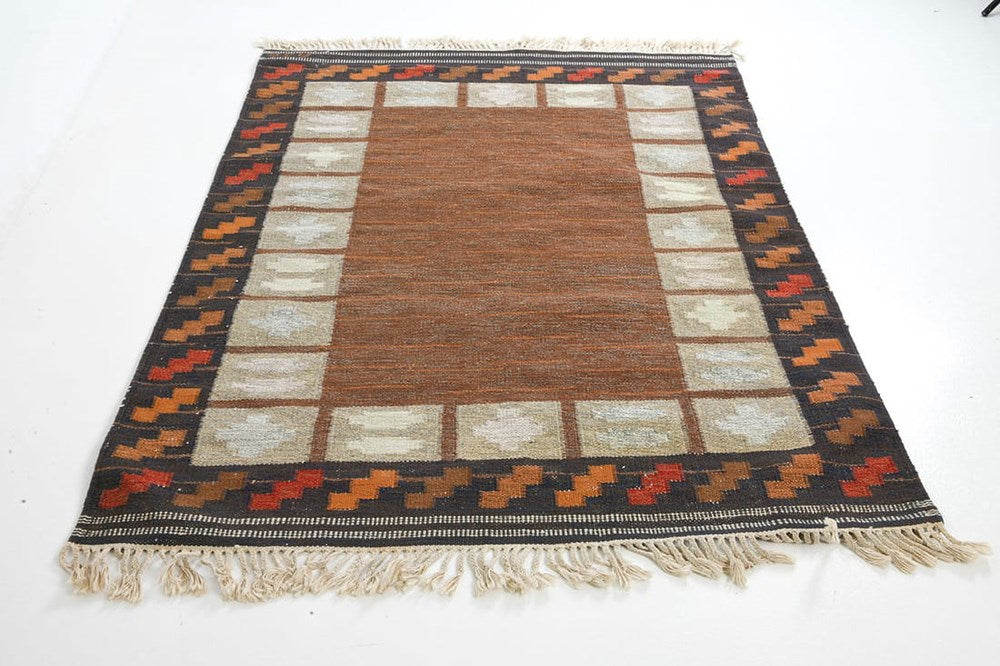 Swedish Rollakan Wool Rug c1960s