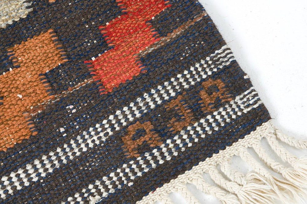Swedish Rollakan Wool Rug c1960s