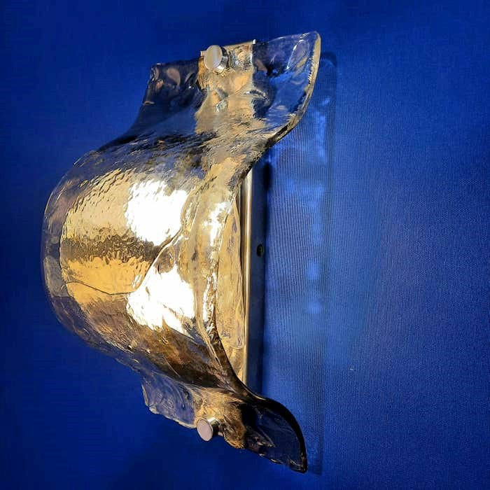Pair of Cloud Sconces, by Carlo Nason for A.V.Mazzega, Italy, c1969
