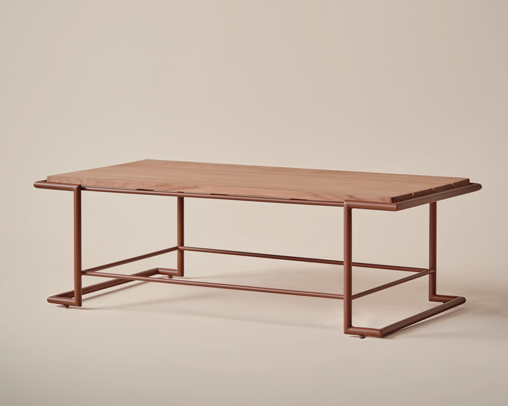 Hinterland Rectangular Coffee Table - Terracotta