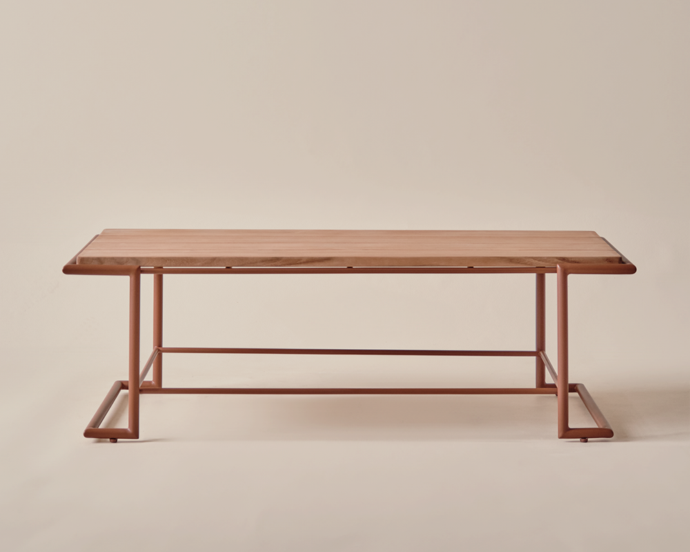 Hinterland Rectangular Coffee Table - Terracotta