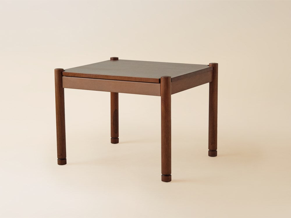 Osvaldo Borsani Table in Wood and Leather, Italy, c1950s