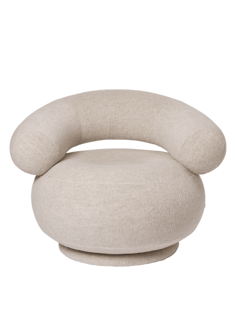 Orbo Lounge Chair Sw. Soft Alpaca CAL117 - Natural