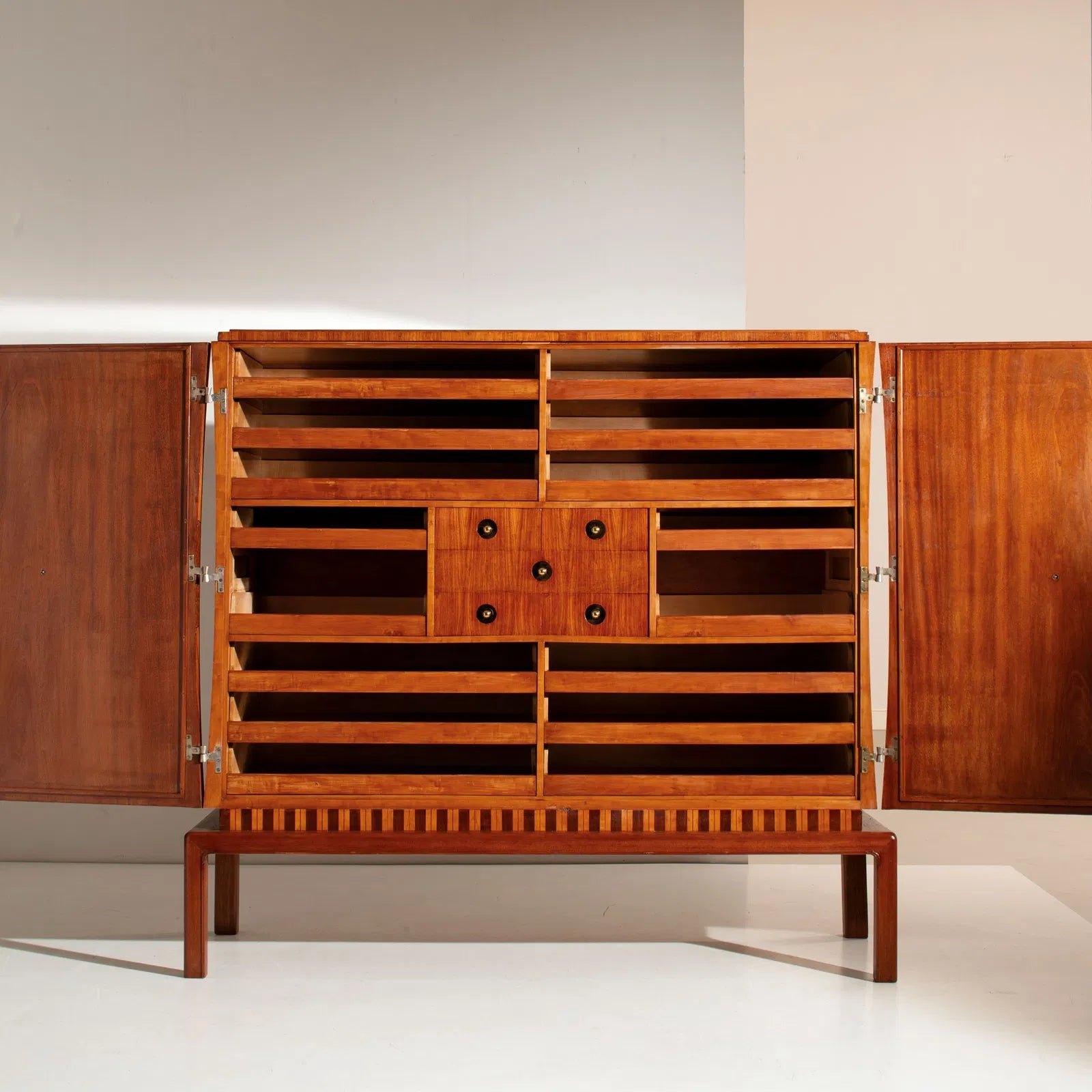 Teak & Mahogany Cabinet by Guglielmo Ulrich