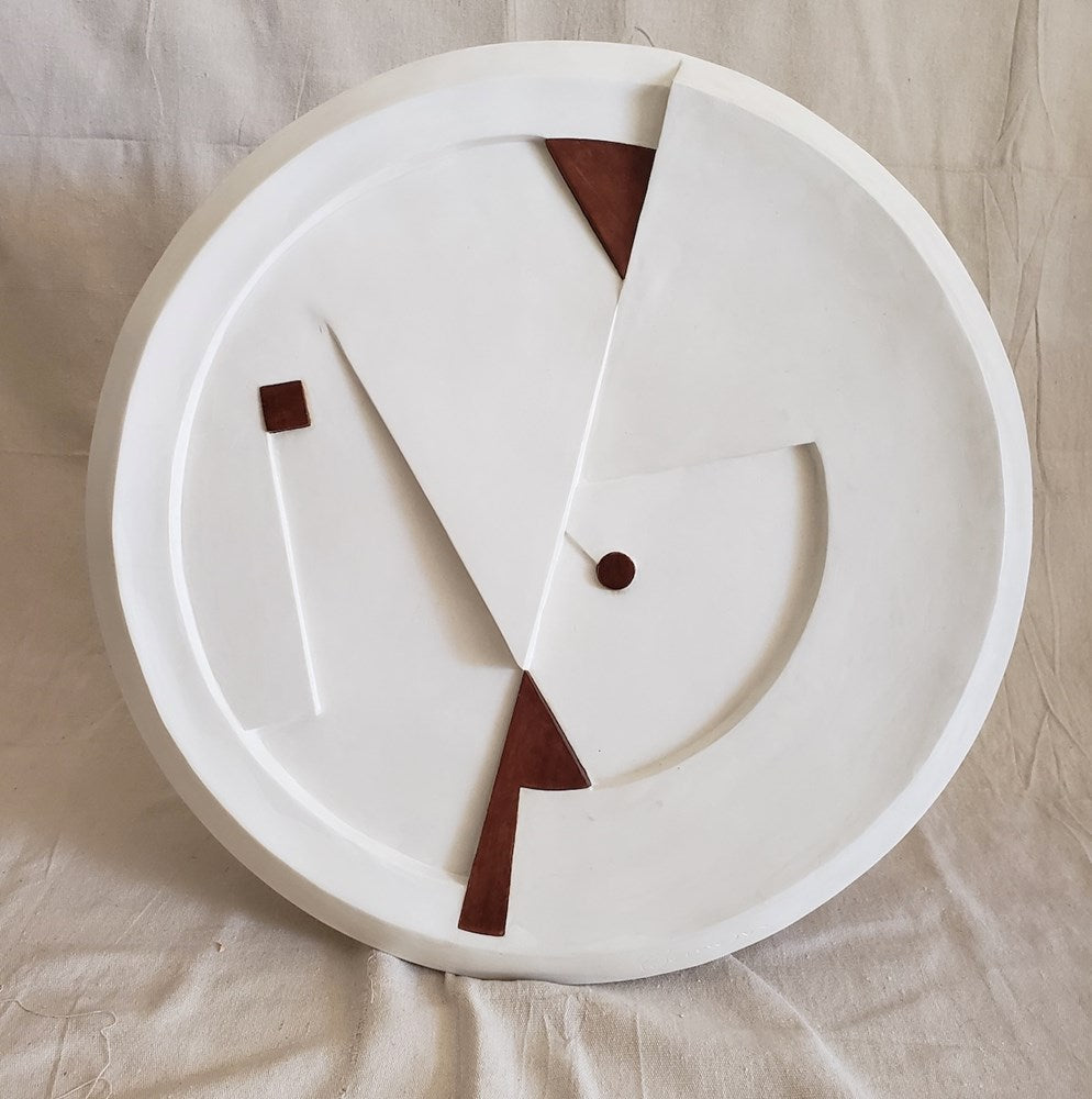 Plaster Wood Plate 22"