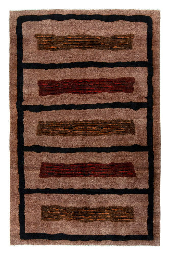 Turkish Vintage Art Deco Rug