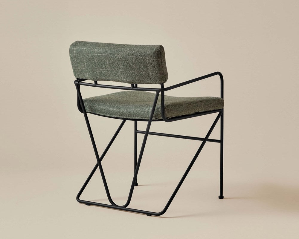 Hinterland Dining Chair - Black / Hemlock Grid