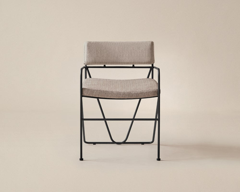 Hinterland Dining Chair - Black / Wheat