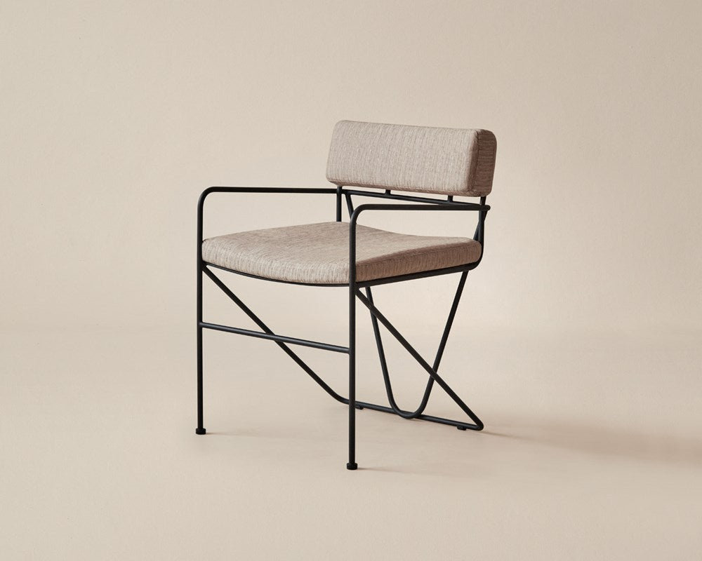 Hinterland Dining Chair - Black / Wheat