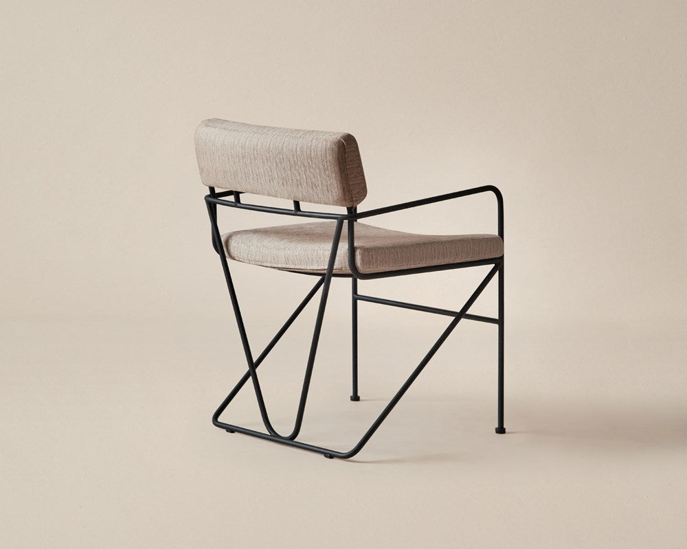 Hinterland Dining Chair - Black / Wheat