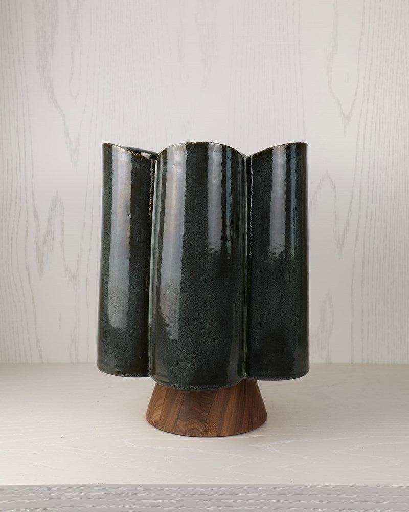 Tall Scallop Vase