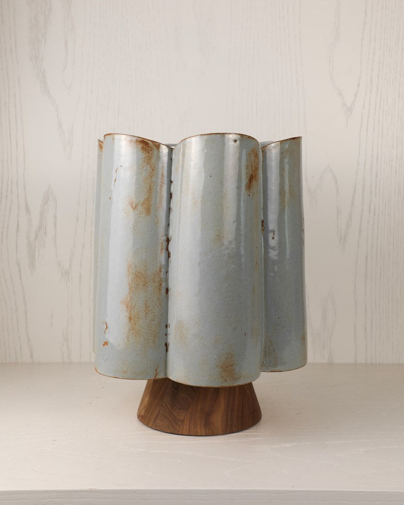 Tall Scallop Vase