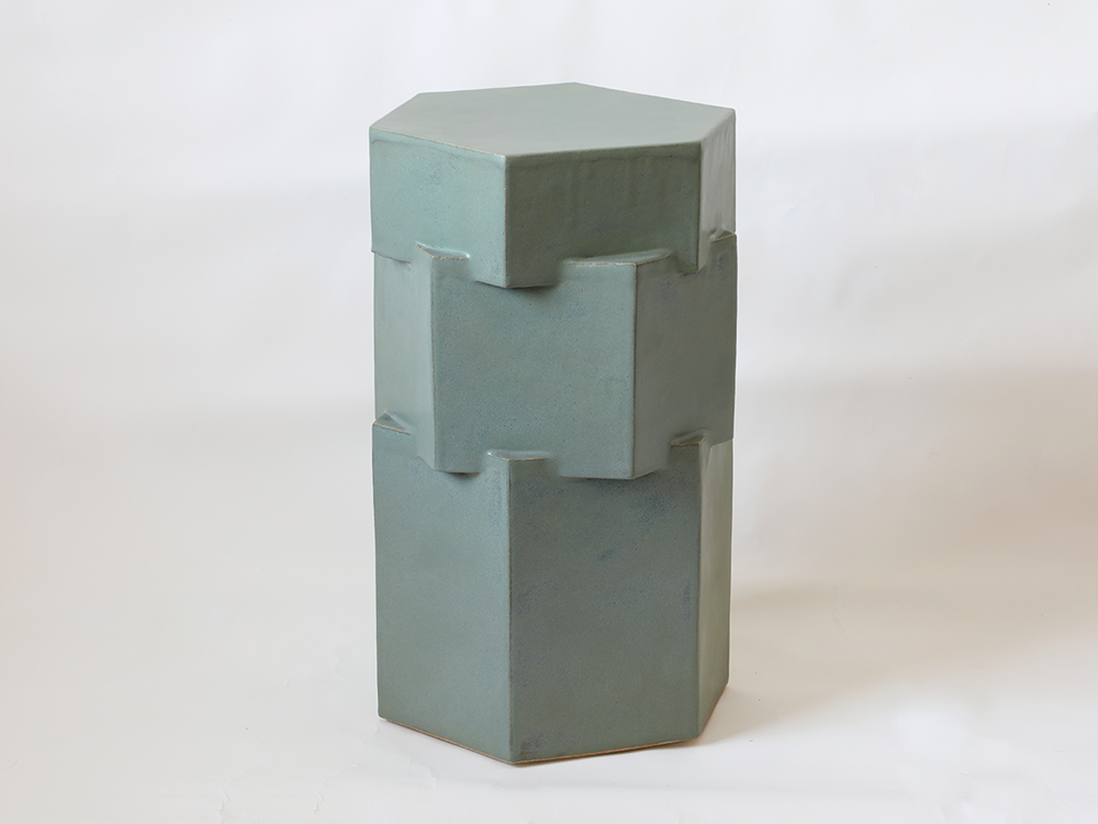 Tall Hex Side Table