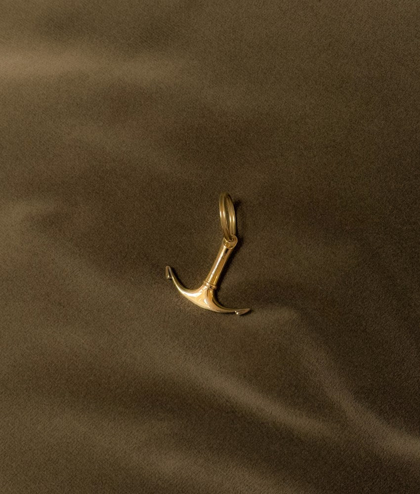 Brass Anchor Keychain
