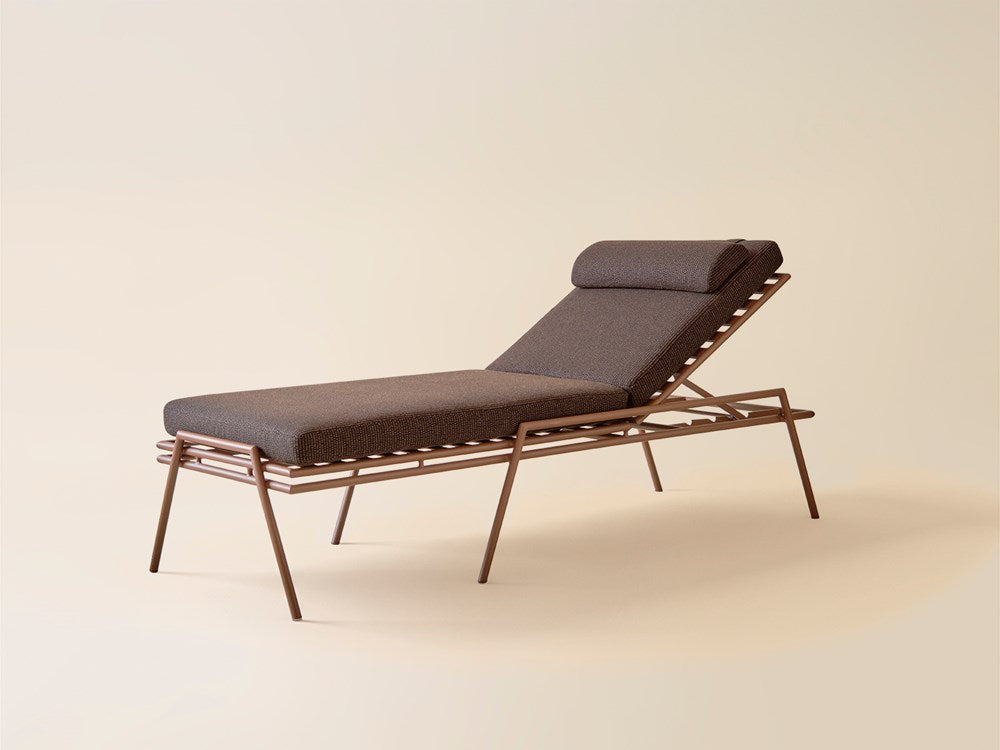 Hinterland Chaise - Terracotta / Dark Briar