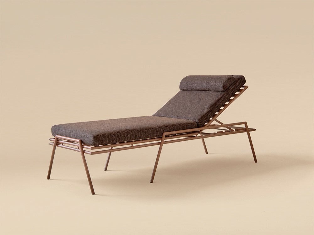 Hinterland Chaise - Terracotta / Dark Briar