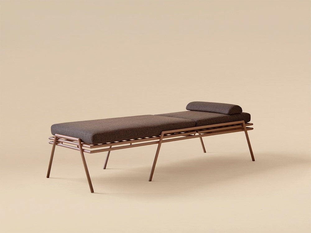 Hinterland Chaise - Terracotta / Dark Briar