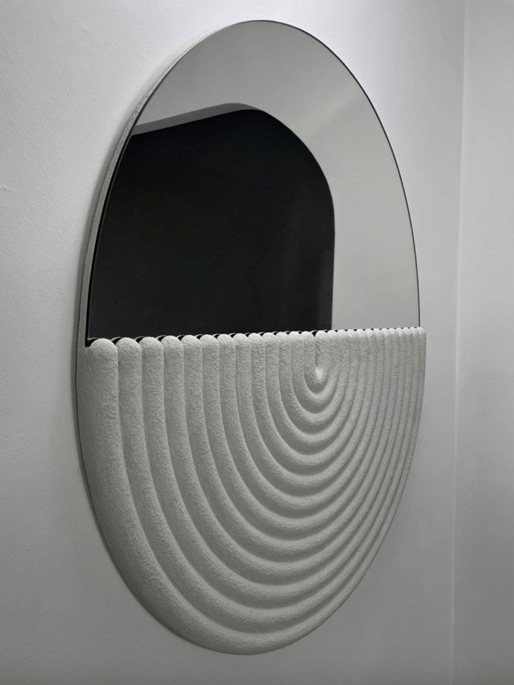 Oval Fluted Arch Mirror