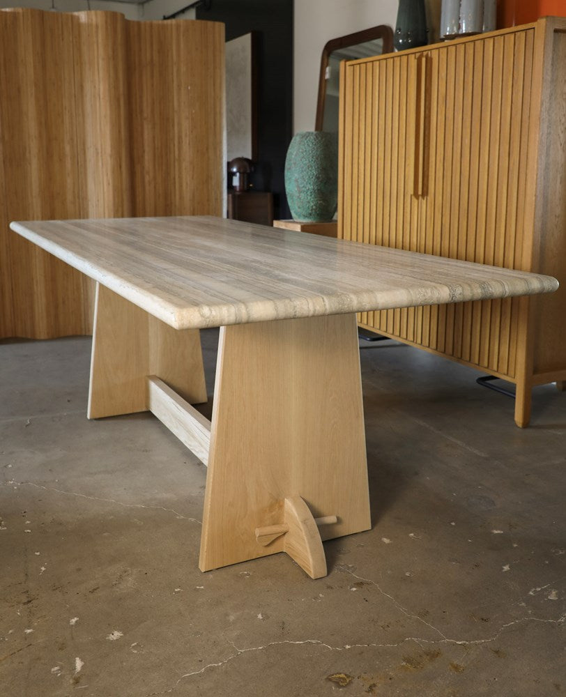 Ojai Dining Table 84" w/ Stone Top