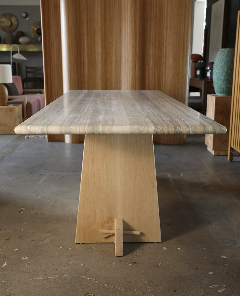 Ojai Dining Table 84" w/ Stone Top