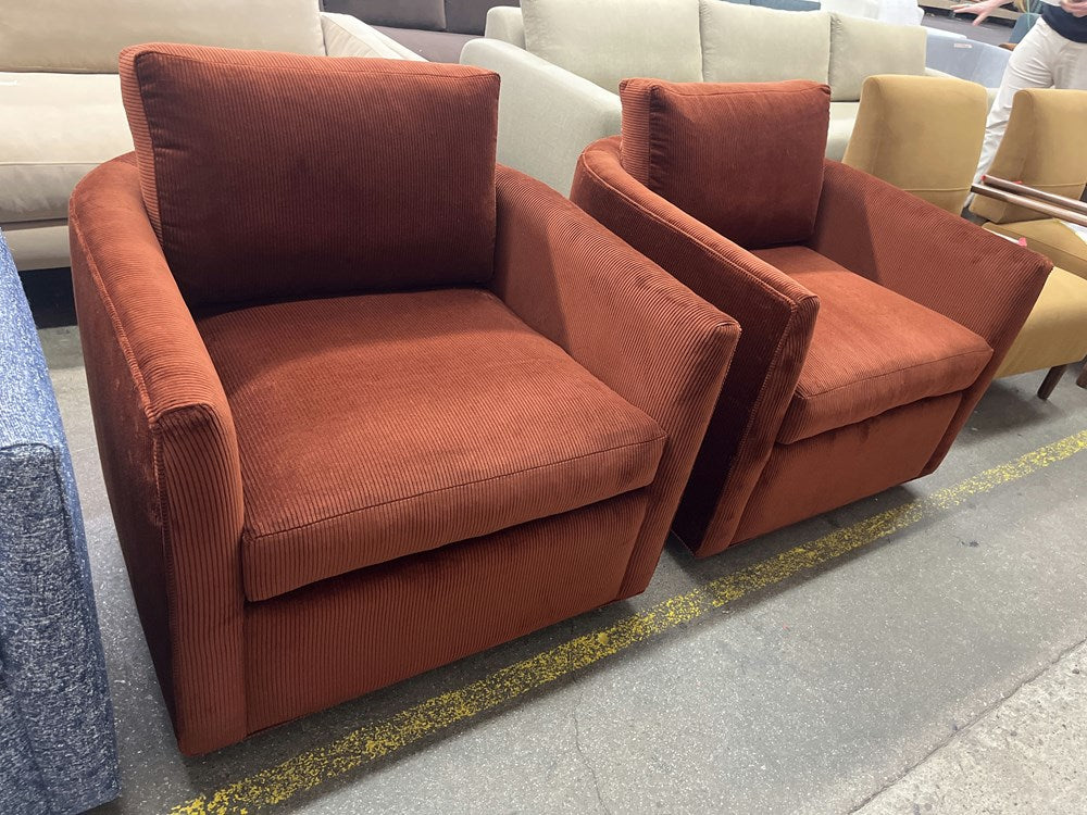 Curved Back Swivel Chair