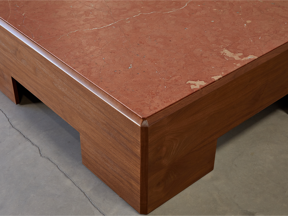 Josh Greene Design x LF - Clearman Coffee Table w/ Stone Top