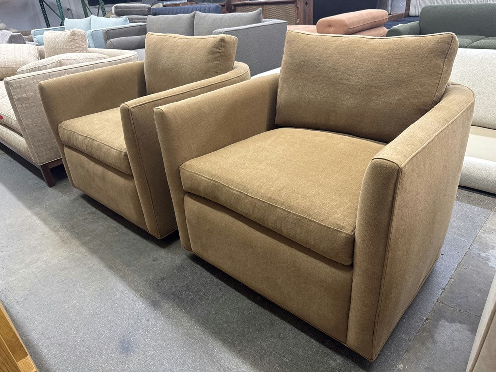 Curved Back Swivel Chair