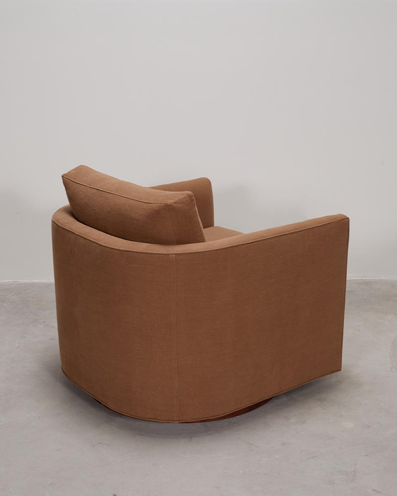 Curved Back Swivel Chair