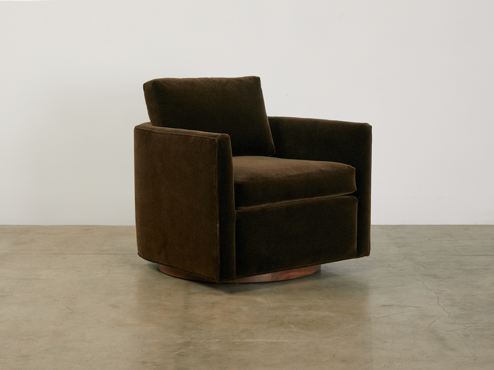 Curved Back Swivel Chair