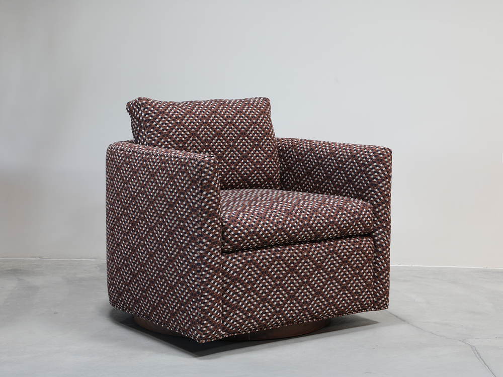 Curved Back Swivel Chair