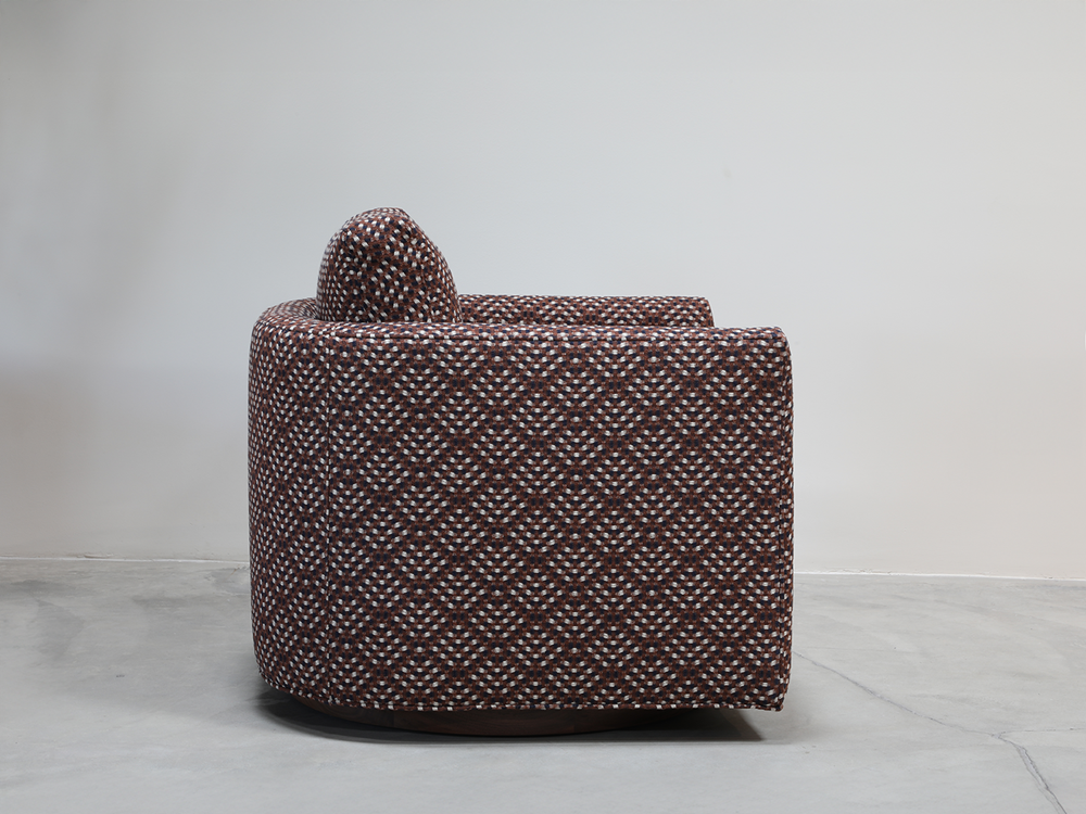 Curved Back Swivel Chair