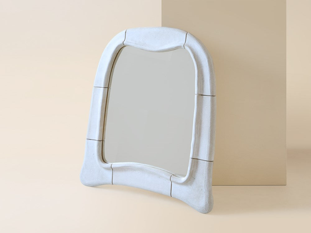 Frosted Flax Curtain Mirror