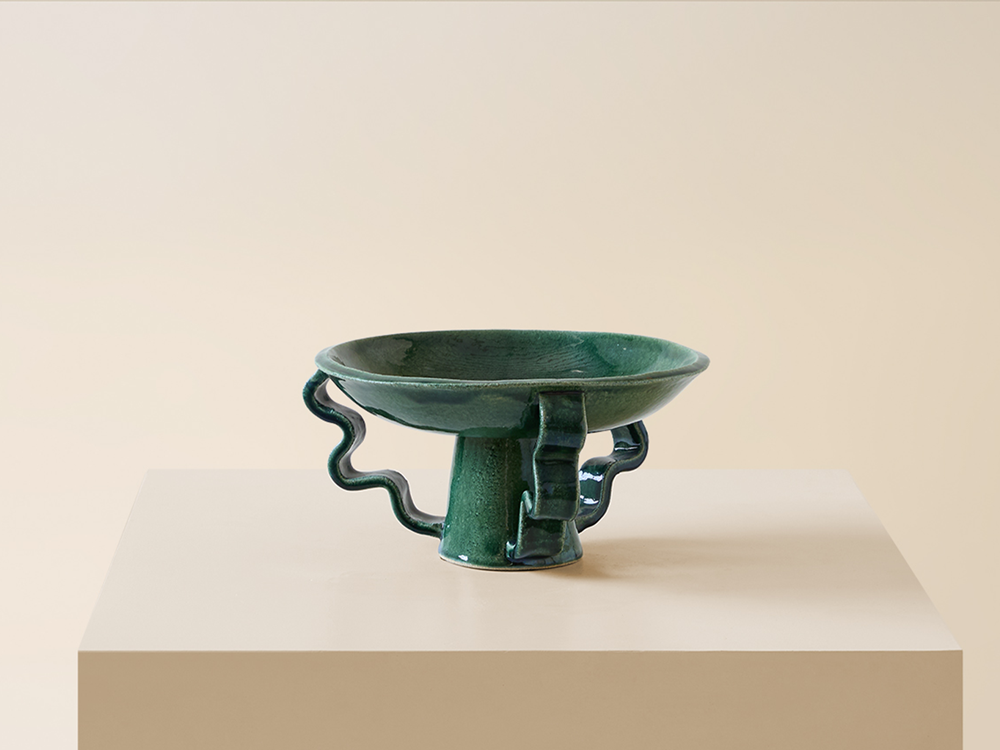 Glassy Green Stretch Bowl