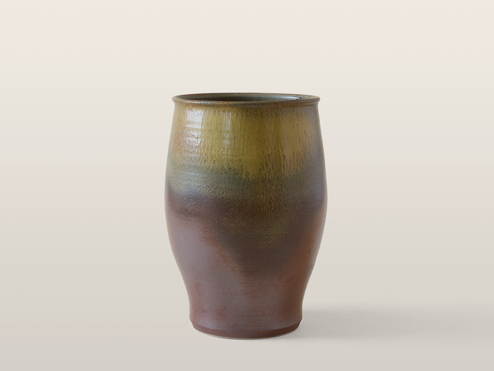 Large Planter in Rusty Yellow