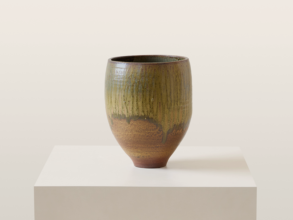 Decorative Vessel in Dappled Black