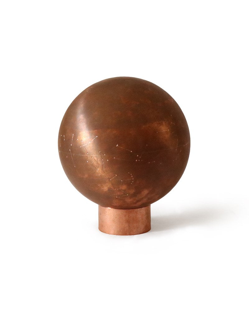 Spherical Copper Urn in the style of Étienne-Louis Boullée