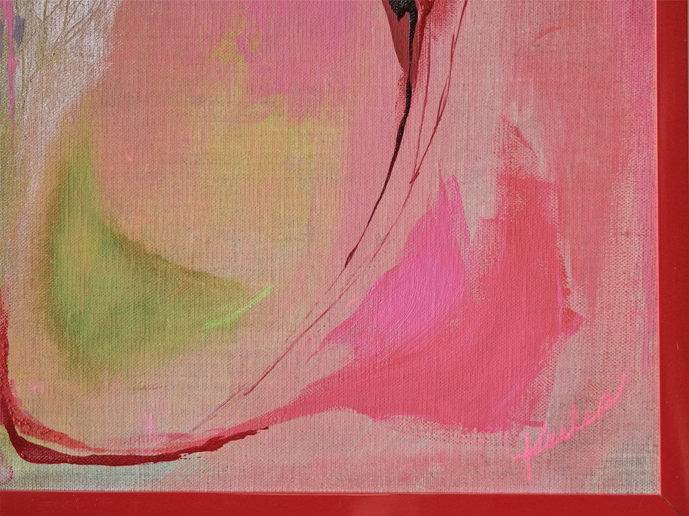 Lynda Keeler: Garden Map #261 (Roses among the Bougainvillea)