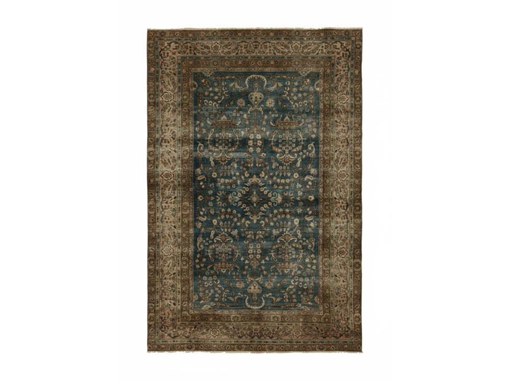Antique Persian Doroksh Rug, with Floral Patterns