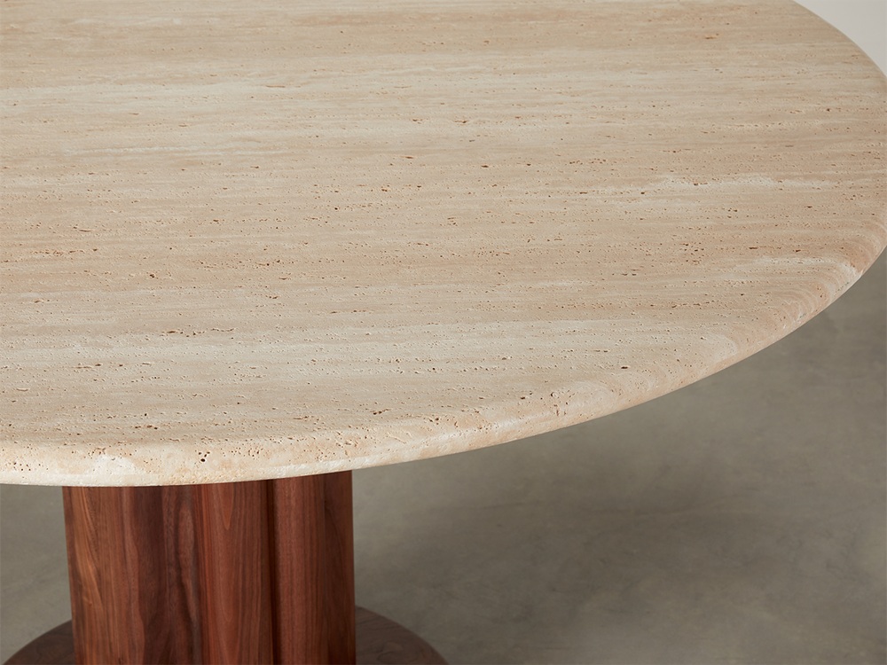 San Rafael Round Pedestal Dining Table 60"