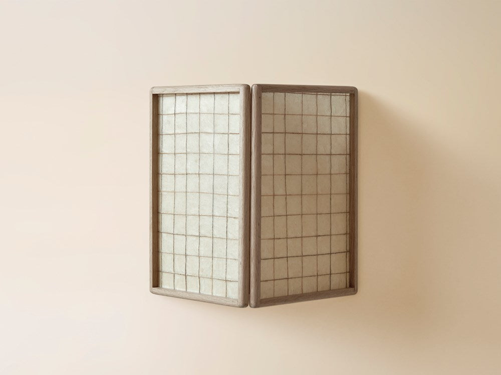 Large String Sconce - Clear Oak