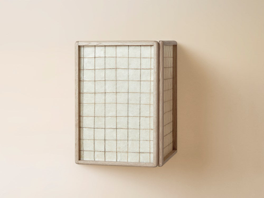 Large String Sconce - Clear Oak