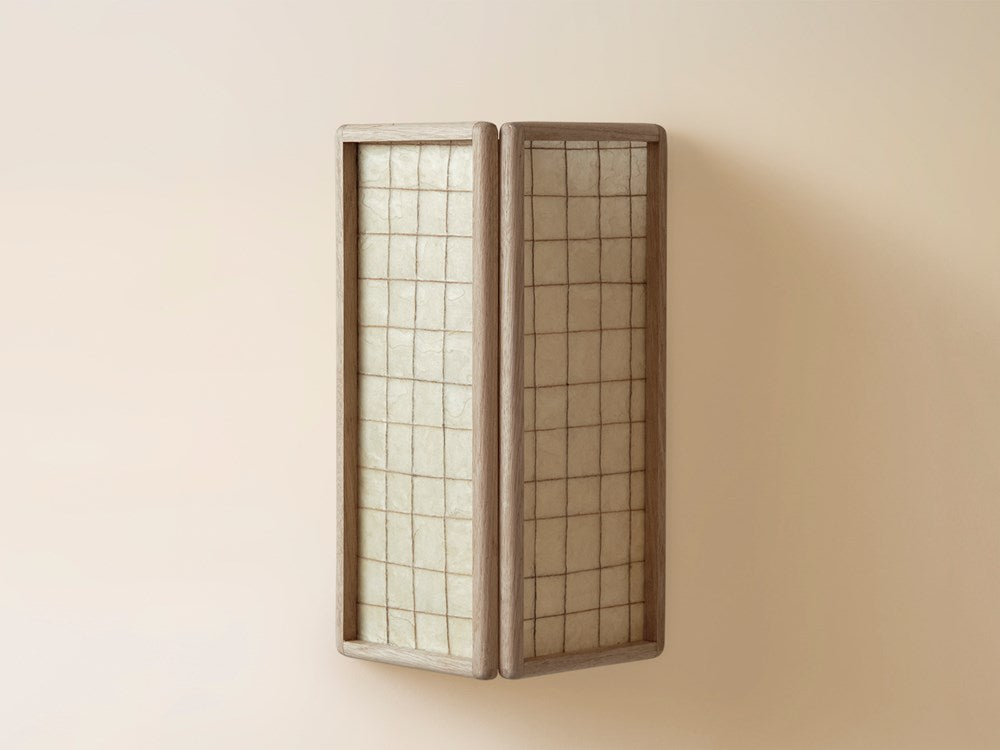 Tall String Sconce - Clear Oak