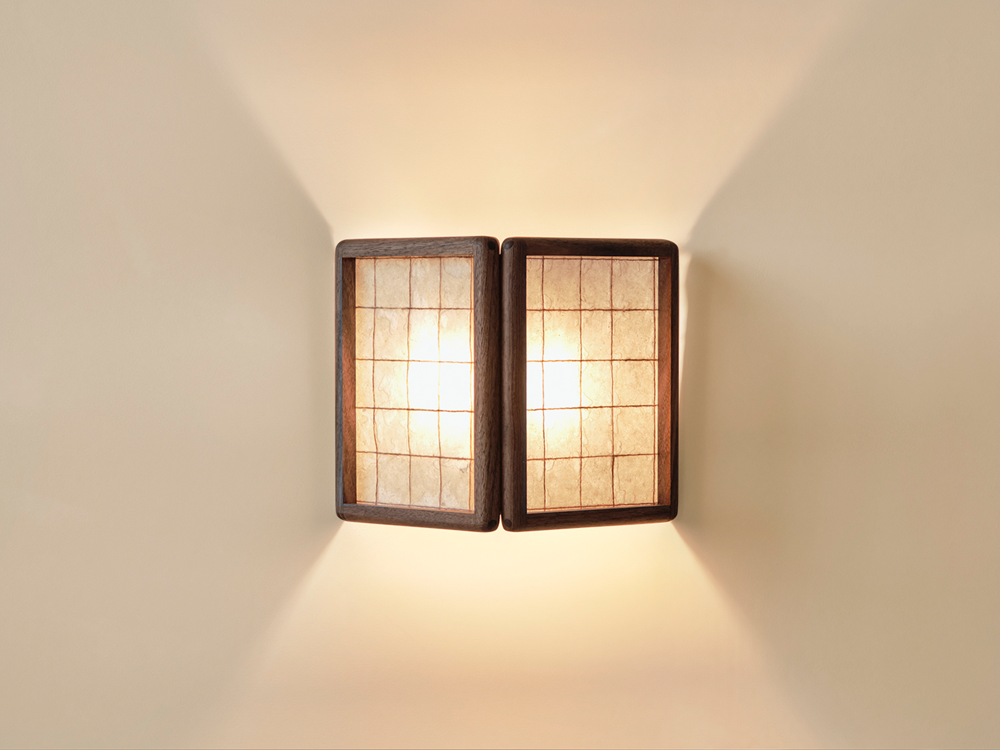 Small String Sconce - Walnut