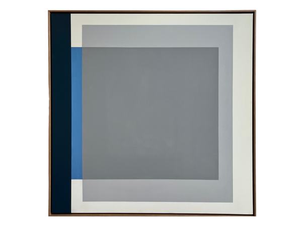 Geometric Colorfield - White/Blue