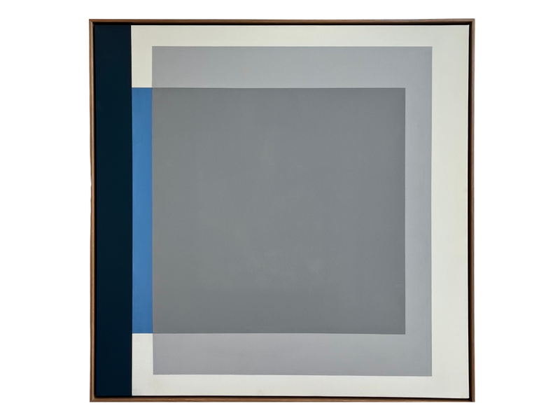 Geometric Colorfield - White/Blue